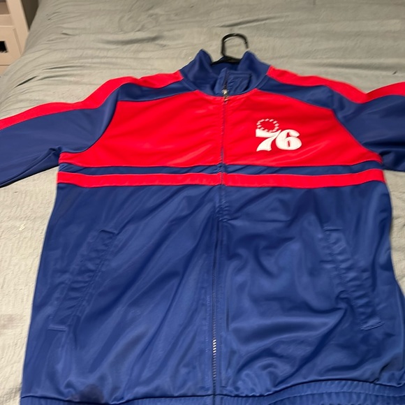 NBA By Carl Banks Philadelphia Seventy Sixers zip up jacket - Picture 1 of 3